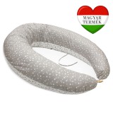 Scamp formázott gombosvégű párna pamut huzattal /GreyLittleBigStarsNew