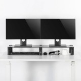 Schenopol Állítható dupla monitor tartó asztal