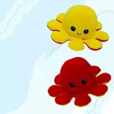 Schenopol Hangulat plüss, kifordítható hangulat polip - sárga-piros