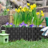 Schenopol Virágágyás szegély, kerítés - Fekete