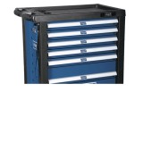 Scheppach TW 1000 263 db szerszámmal 7 fiókos műhelykocsi (5909304900)