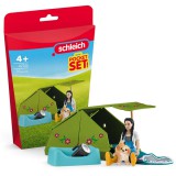 Schleich: Kemping kaland Kimmel és kutyusával játékszett (42745)