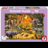 Schmidt Afrika állatai 150 db-os puzzle (56195, 17433-184) (56195, 17433-184) - Kirakós, Puzzle