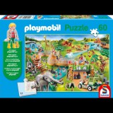 Schmidt Playmobil, Zoo, 60 db-os puzzle (56381) (SC56381) - Kirakós, Puzzle