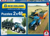 Schmidt puzzle - New Holland TD5 115/FR500 traktor (2x48db) (56080)