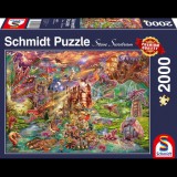 Schmidt Sárkányok kincse 2000 db-os puzzle (58971) (SC58971) - Kirakós, Puzzle