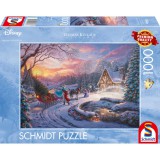 Schmidt Spiele Disney Dreams Collection - Cinderella meghozza a karácsonyfát 1000 darabos puzzle (58035)