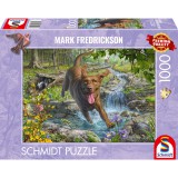 Schmidt Spiele Kutyaszeretet - Tavaszi séta a labradorral 1000 darabos puzzle (58559)