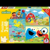 Schmidt Spiele Szezám utca - 3 az 1-ben puzzle (56458)