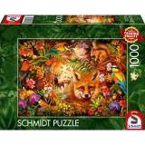 Schmidt Spiele Virágok, szőrme és tollak 1000 darabos puzzle (59795)