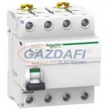 SCHNEIDER A9R75425 ACTI9 iID K áram-védőkapcsoló, AC osztály, 4P, 25A, 300mA (Fi-relé)