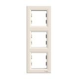 Schneider ASFORA függőleges hármas keret - Bézs (EPH5810323)