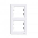 Schneider ASFORA Kettes keret függőleges fehér (EPH5810221) (Schneider EPH5810221)