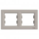 Schneider ASFORA Kettes keret vízszintes bronz (EPH5800269) (EPH5800269)