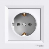 Schneider Csatlakozó aljzat (dugalj) fehér ASFORA