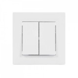 Schneider CSILLÁRKAPCSOLÓ (105), FEHÉR BURKOLATTAL, KERETTEL, SÜLLYESZTETT 10A 250V