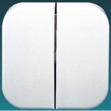 SCHNEIDER EEEP32101701040 CLASSIC Dupla billentyű, fehér (Pb-2 FH)