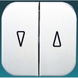 SCHNEIDER EEEP32102701040 CLASSIC Dupla billentyű, redőnyvezérlőkhöz, fehér (Pb-2 Z FH)