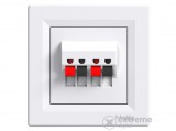 Schneider Electric EPH5700121 Asfora hangszóró csatlakozó dupla fehér komplett
