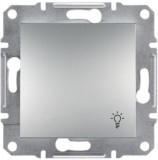 SCHNEIDER EPH0900161 ASFORA Egypólusú nyomókapcsoló, lámpajel, rugós bekötés, alumínium