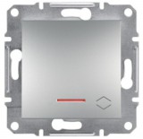 SCHNEIDER EPH1500161 ASFORA Váltókapcsoló, jelzőfényes, rugós bekötés, alumínium