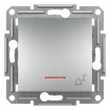 Schneider EPH1700161 ASFORA jelzőfényes/csengőjel/rugós bekötés/alumínium egypólusú nyomó