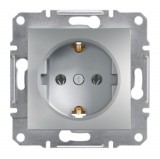 SCHNEIDER EPH2900261 ASFORA 2P+F dugalj csatlakozóaljzat, gyermekvédelemmel, csavaros, alumínium