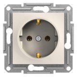 SCHNEIDER EPH2970123 ASFORA 2P+F dugalj csatlakozóaljzat, csavaros, keret nélkül, bézs