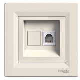 SCHNEIDER EPH4100123 ASFORA 1xRJ11 telefon aljzat, bézs