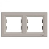 SCHNEIDER EPH5800269 ASFORA Kettes keret, vízszintes, bronz