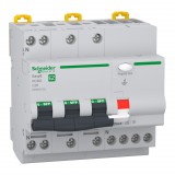 SCHNEIDER EZ9D55725 EASY9 PRO Áramvédős kismegszakító, A osztály, 3P-N, C, 25A, 30mA