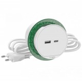 SCHNEIDER INS44008 UNICA SYSTEM+ Bútorba süllyeszthető USB A+C töltő, fehér