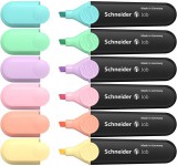 SCHNEIDER "Job Pastel" 1-5 mm 6 különböző pasztell szín szövegkiemelő készlet