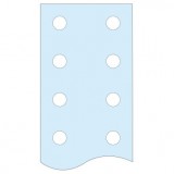 SCHNEIDER LVS04525 Lyukasztott függőleges lapos sín, 50x10mm