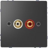 SCHNEIDER MEG4350-6034 MERTEN RCA (audio-video) csatlakozóaljzat, D-Life, antracit