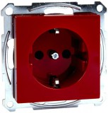 SCHNEIDER MTN2300-0306 MERTEN 2P+F dugalj csatlakozóaljzat, gyermekvédelemmel, rugós bekötés, 16A, System-M, piros