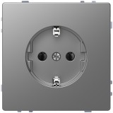 SCHNEIDER MTN2301-6036 MERTEN 2P+F dugalj csatlakozóaljzat, rugós bekötés, 16 A, D-Life, acél