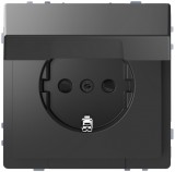 SCHNEIDER MTN2310-6034 MERTEN 2P+F dugalj csatlakozóaljzat, gyermekvédelemmel, csapófedéllel, rugós bekötés, 16 A, D-Life, antracit