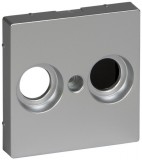 SCHNEIDER MTN4122-0460 MERTEN Antenna csatlakozó fedlap, 2 kimenettel, felirat nélkül, System-M, alumínium