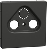 SCHNEIDER MTN4123-6034 MERTEN Antenna csatlakozó fedlap, 2+1 kimenettel, D-Life, antracit