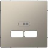 SCHNEIDER MTN4367-6050 MERTEN USB töltő burkolat, D-Life, nikkel metál