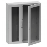 SCHNEIDER NSYPLA12104TG PLA műanyag szekrény átlátszó ajtóval 1250*1000*420mm Thalassa Üvegszállal erősített poliészter Szürke (RAL 7035) IP65