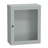 SCHNEIDER NSYS3D10840T S3D elosztószekrény 1000xW800xD400 üveg ajtóval