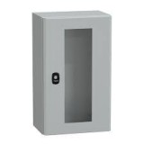SCHNEIDER NSYS3D5320T S3D elosztószekrény H500xW300xD200 üveg ajtóval