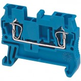 SCHNEIDER NSYTRR22BL Rugós egyszintes átkötőkapocs 1x1 csatlakozás 5,2 mm 2,5 mm2 24A-es kék