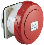 SCHNEIDER PKF16G734 PRATIKA Panelre szerelhető egyenes aljzat, 3P+F, 6h, 16A, 415V, IP67, csavaros