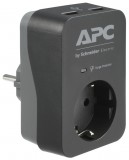 SCHNEIDER PME1WU2B-GR APC túlfeszültségvédő, fekete, 1 kimenet 5 V, 2,4 A, 2 port, USB-töltő, 230 V