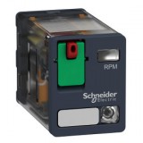 SCHNEIDER RPM22P7 Zelio RPM teljesítményrelé, 2CO, 15A, 230 VAC, tesztgomb, LED