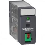 SCHNEIDER RXG12E7 Zelio RXG Interfész relé, 1CO, 10A, 48VAC, tesztgomb, LED