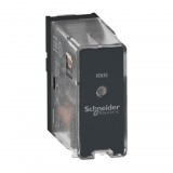SCHNEIDER RXG16BD Easy Harmony interface plug in relay, Harmony Electromechanical Relays, 10A, 1CO, basic, with LED, without lockable test button, 24V DC